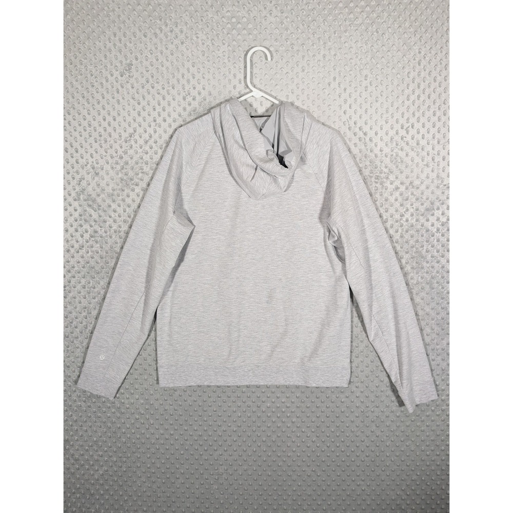 Lululemon City Sweat Full Zip Hoodie Men's Large Heathered Light Gray Jacket * - Picture 5 of 12